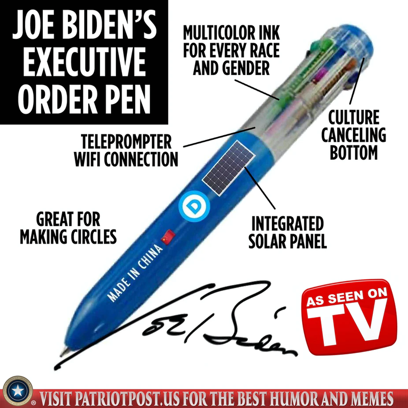 Joe Chiden's Executive Order pen