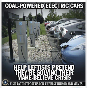 Coal powered electric cars.