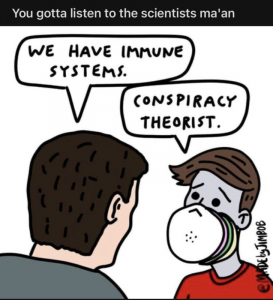 Immune systems are conspiracy theories